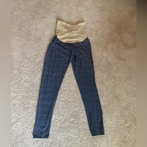 Motherhood Maternity blue space dye leggings, size medium.